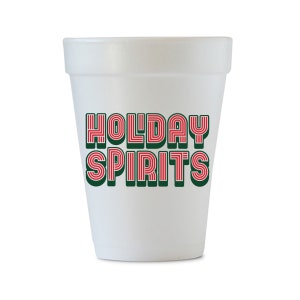 christmas styrofoam cups