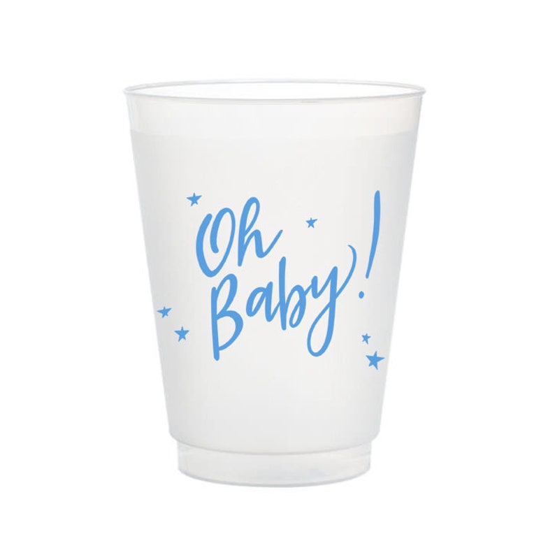 oh baby gender reveal cups