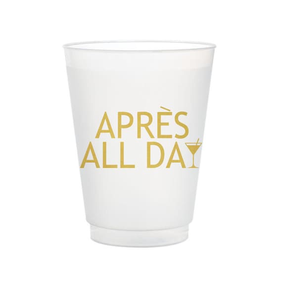 Apres All Day Frost Flex Cups, Frost Flex Party Cups, Shatterproof Party  Cups, Party Supplies, Ski Trip Cups, Apres Ski Reusable Cups 