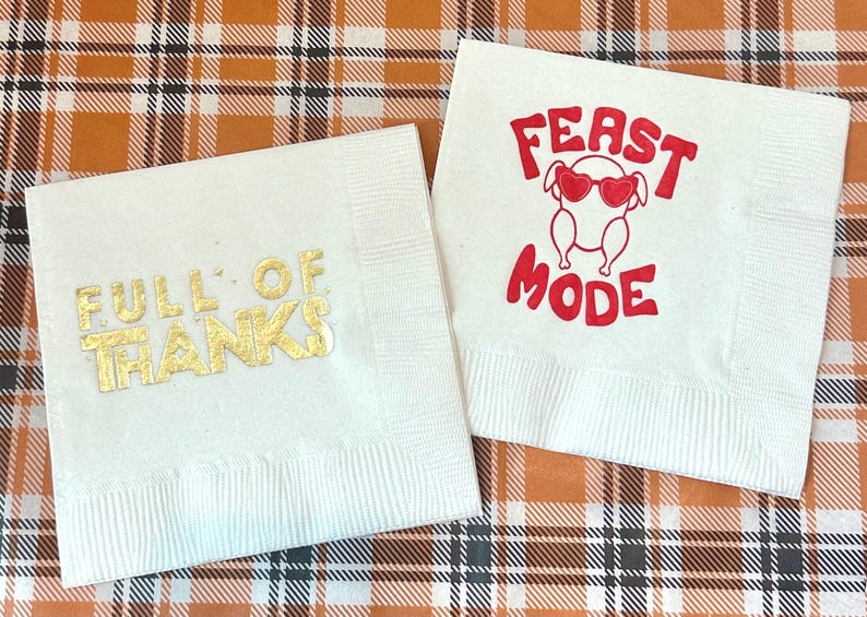 thanksgiving cocktail napkins