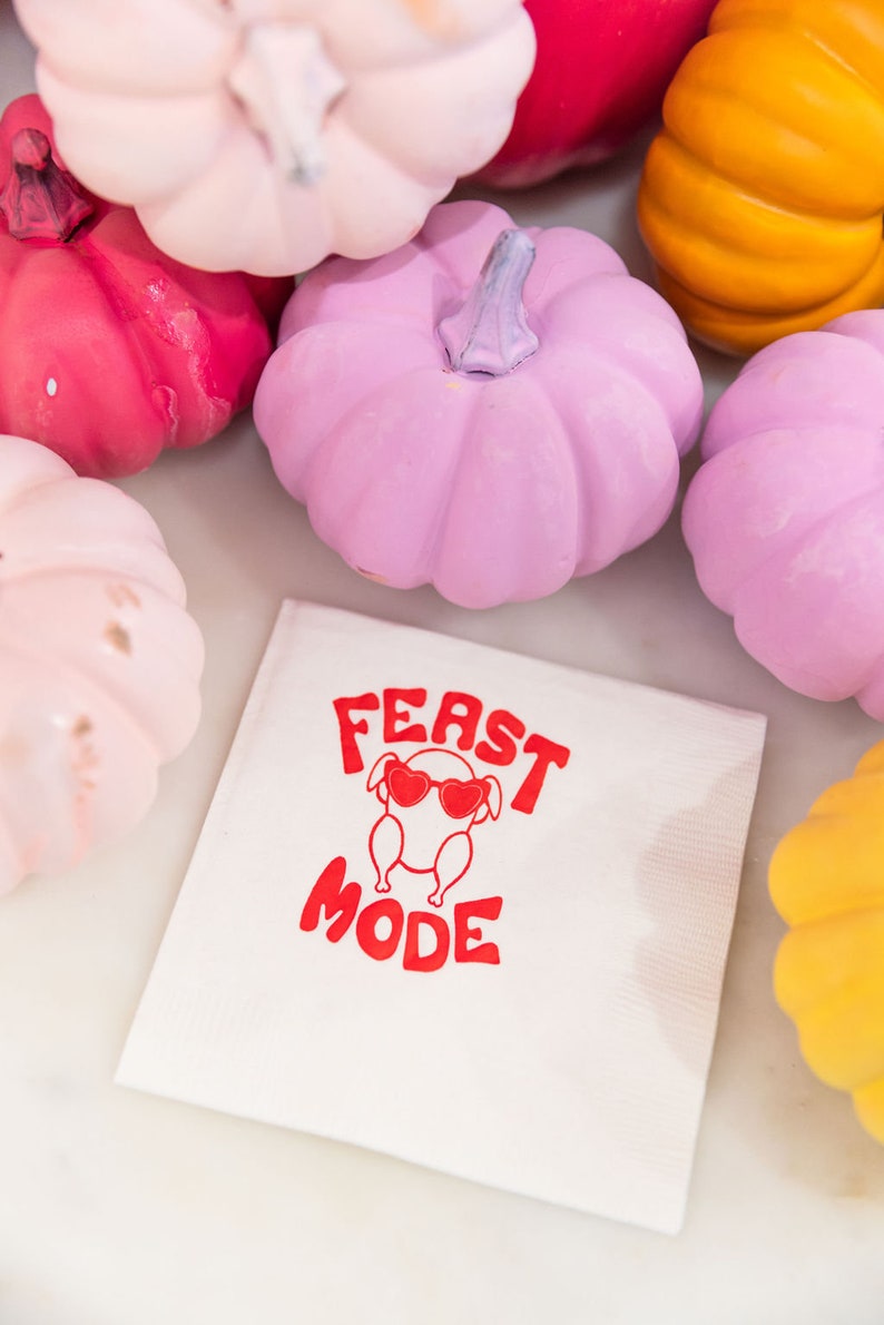 feast mode thanksgiving napkins