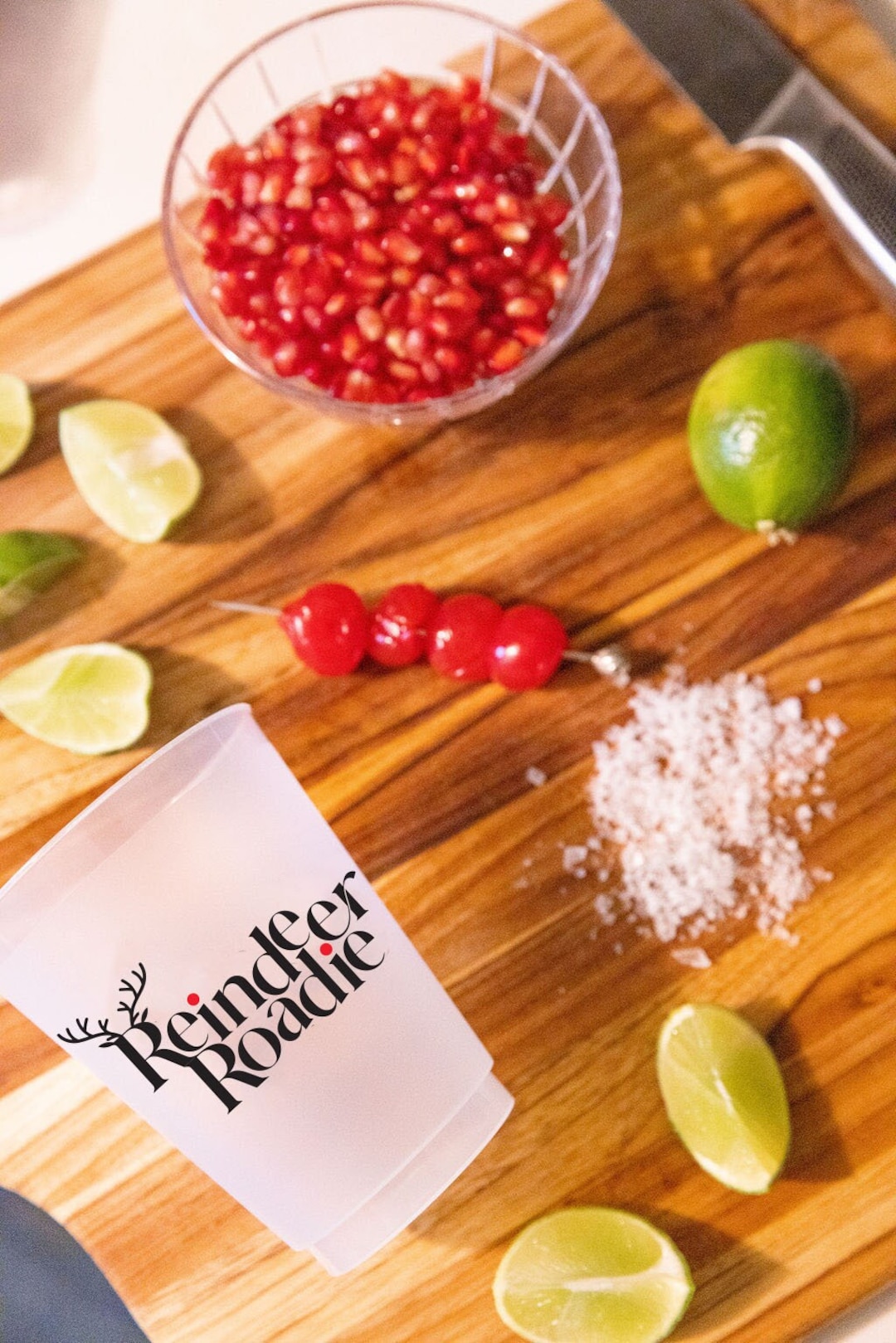 Reindeer Roadie Frost Flex Holiday Cups, Christmas Shatterproof Cups