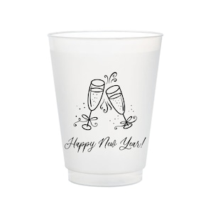 Happy New Year Frost Flex Cups, New Years Eve Party Cups, New Years Cups, 2023, Happy New Year Cups, New Years Eve Party Decor, Set of 10