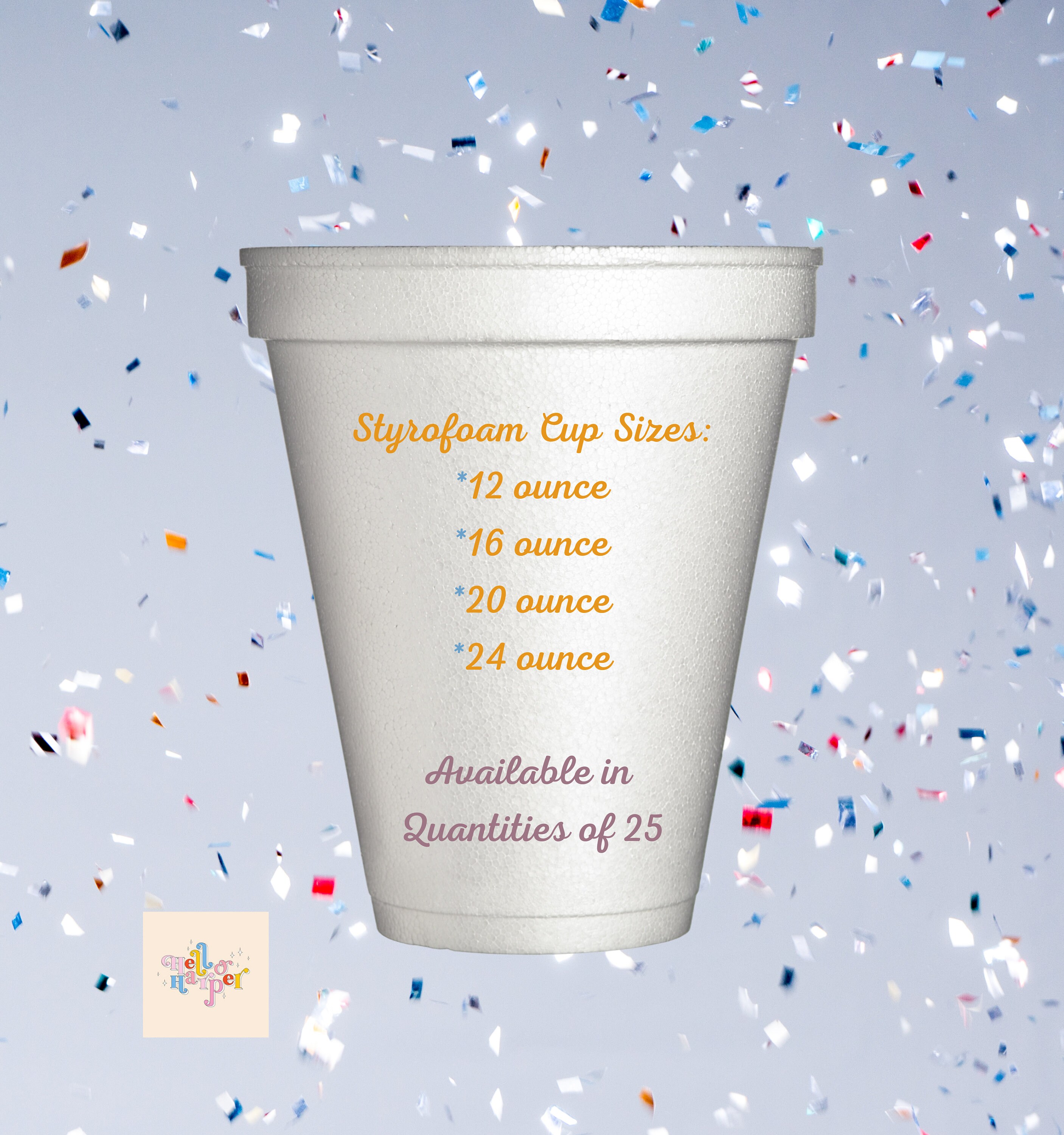 Address Styrofoam Party Cups Personalized Housewarming Gift Etsy