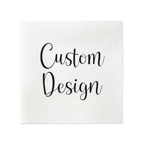 Custom Design Cocktail Napkins, Personalized Napkins, Design Your Own Napkin, Wedding Napkins, Custom Artwork, Logo Napkins, Birthday Napkin