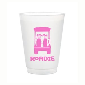 Roadie Frost Flex Cups, Golf Cups, Golf Cart Cups, Summer Cups, Roadie Cups, Golf Frost Flex, Golf Cart Shatterproof, Bright Pink, Set of 10