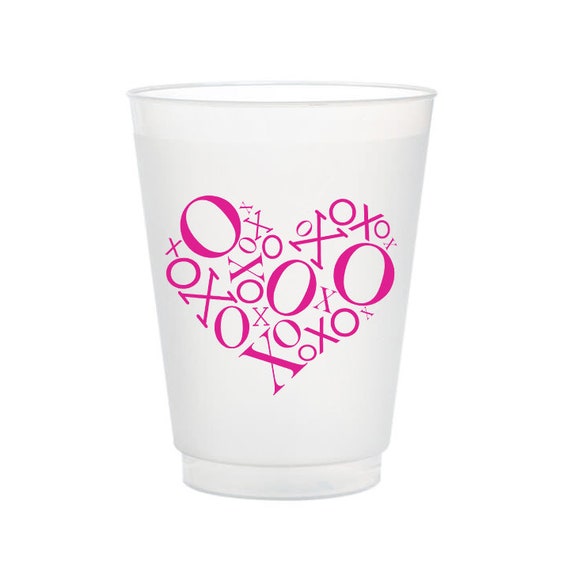 XOXO Heart Frost Flex Cups, Valentine's Day Frost Flex Cups