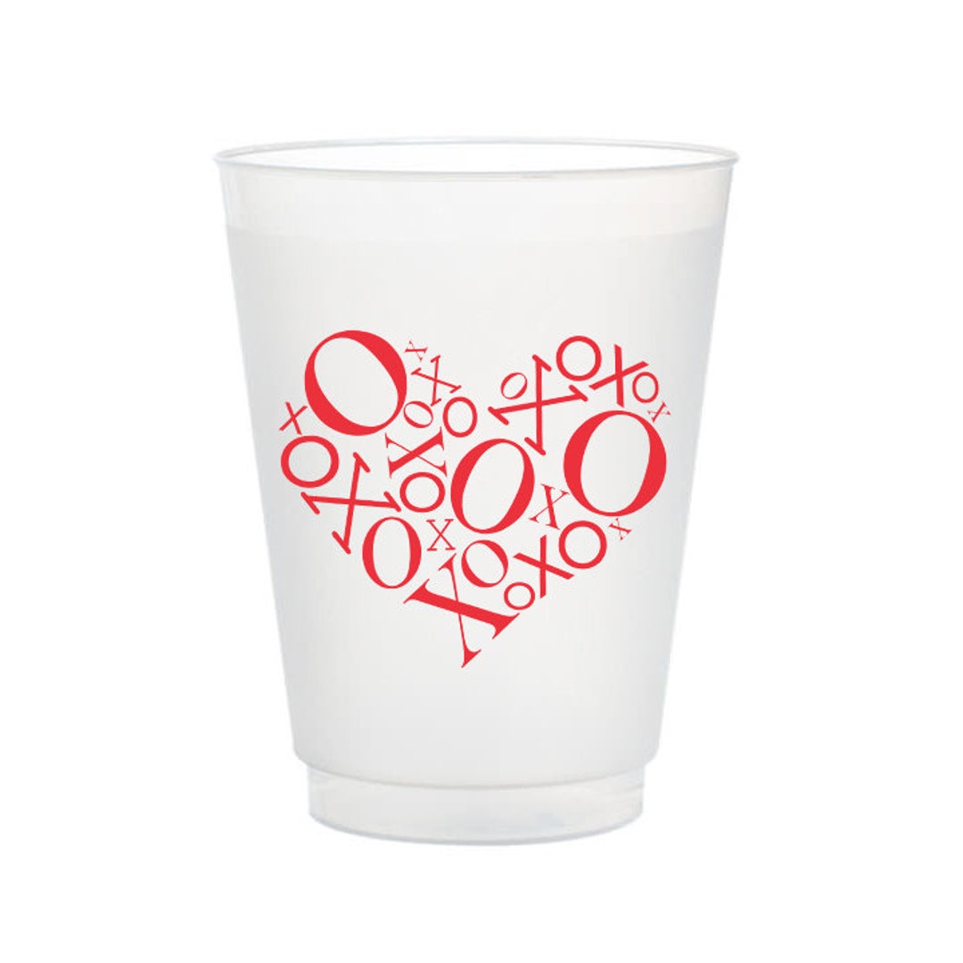 XOXO Heart Frost Flex Cups, Valentine's Day Frost Flex Cups