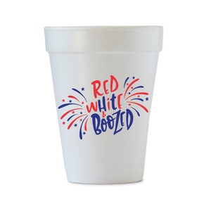Fourth of July Styrofoam Cups