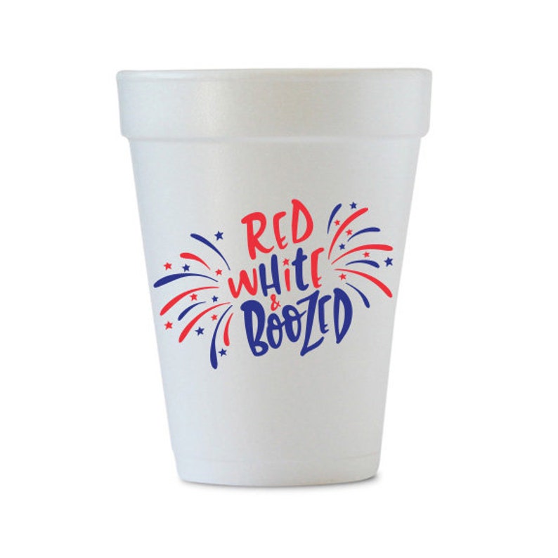 Fourth of July Styrofoam Cups