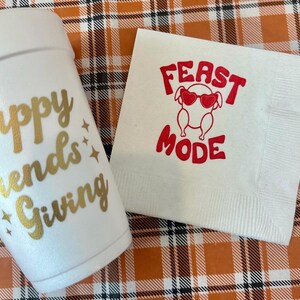 thanksgiving feast mode napkins