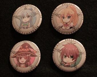 Konosuba 1.5 Inch Pinback Button