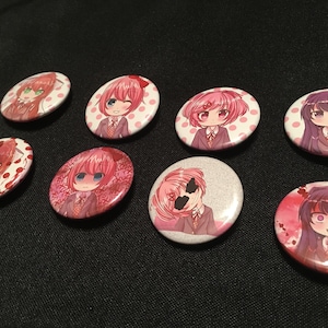 Doki Doki Literature Club 1.5 Inch Buttons