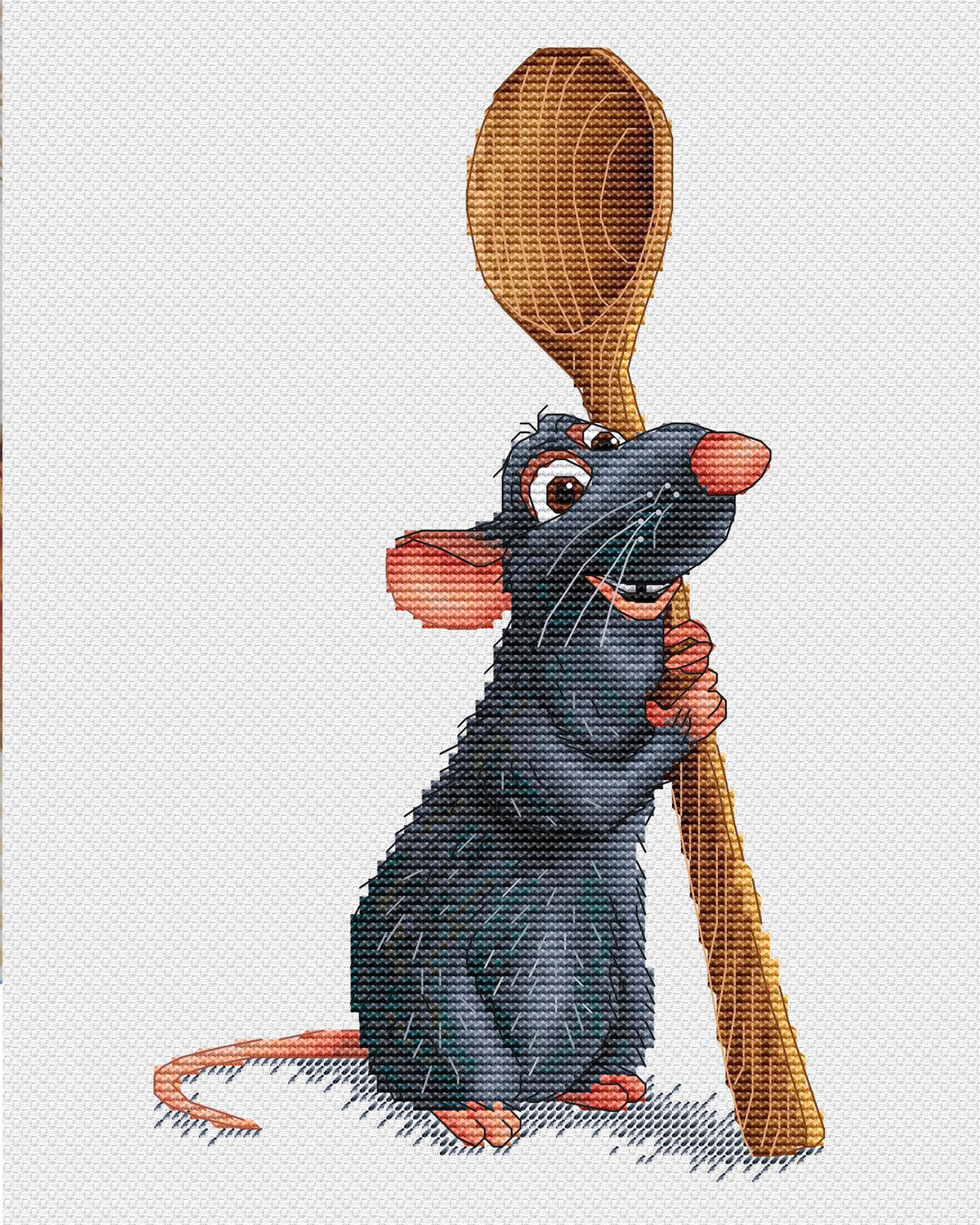 Remy cross stitch sybju pdf ratatouille cross stitch cute  etsy