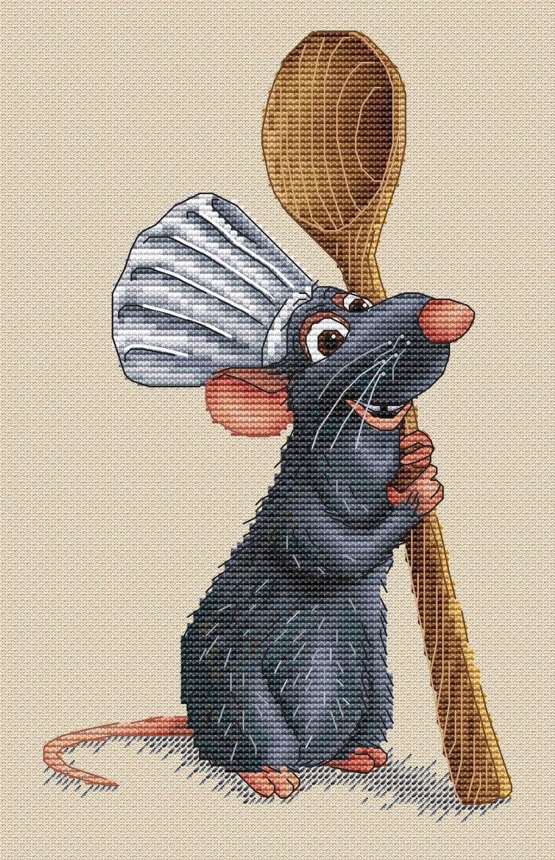 Remy cross stitch pattern PDF Ratatouille cross stitch Cute Etsy