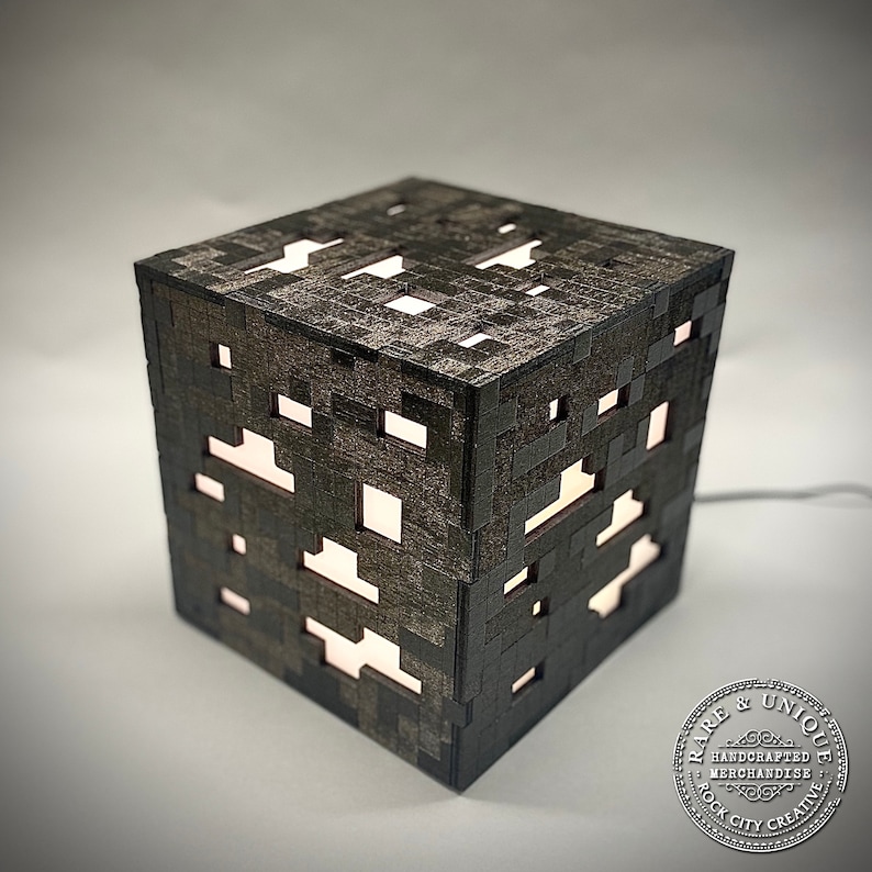 THE ORIGINAL Minecraft Inspired Ore Lamp, Nightlight, LED, Gamer Lamp, Nerd Gear, Mine Craft image 3