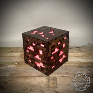 THE ORIGINAL Minecraft Inspired Ore Lamp, Nightlight, LED, Gamer Lamp, Nerd Gear, Mine Craft image 7