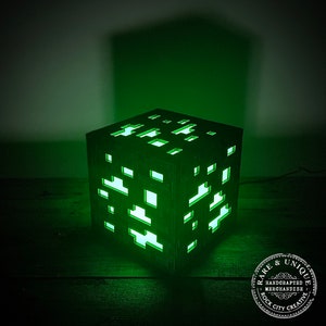 THE ORIGINAL Minecraft Inspired Ore Lamp, Nightlight, LED, Gamer Lamp, Nerd Gear, Mine Craft image 6