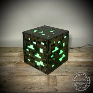 THE ORIGINAL Minecraft Inspired Ore Lamp, Nightlight, LED, Gamer Lamp, Nerd Gear, Mine Craft image 5