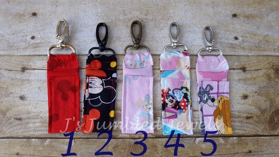 Disney chapstick key chain / lip balm holder / Carmex carrier | Etsy Disney chapstick key chain / lip balm holder / Carmex carrier | Etsy