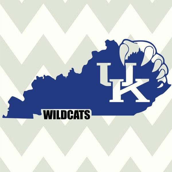 Kentucky Wildcats-Wildcats-University of Kentucky-SVG-DXF cut files