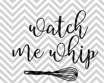 Watch me whip-SVG DXF cut file