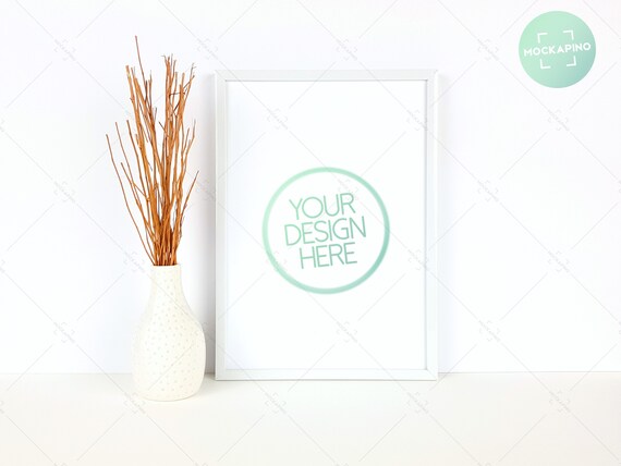Wedding Frame Mockup Vertical Frame Mockup White Frames Art