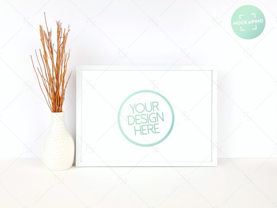Horizontal Frame Mockup Frame Mockup Boho White Frames Art Horizontal Frame Mockup Frame Mockup Boho White Frames Art