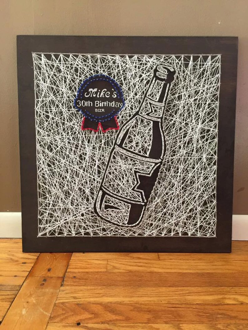 Beer Bottle String Art Etsy