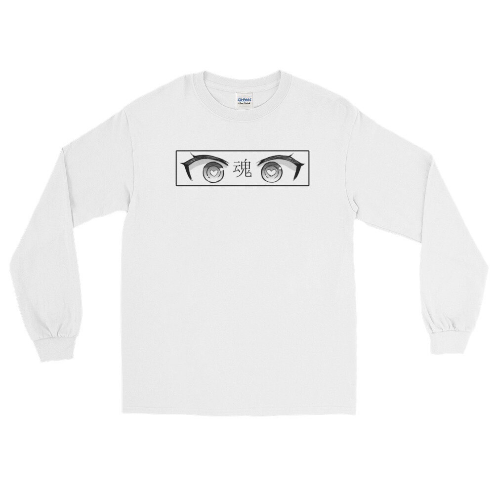 Anime Eyes Anime Shirt Long Sleeve TShirt Etsy