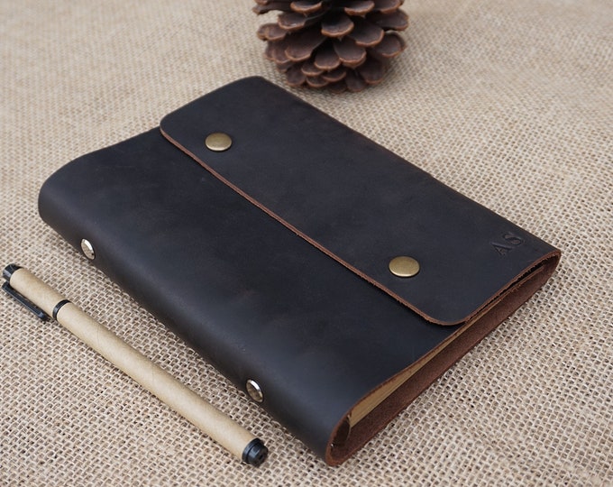 Mens journal Personalized journal leather personalized journal leather notebook refillable leather journal line paper leather journal