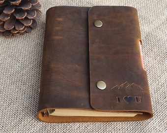 Leather Sketchbook Etsy