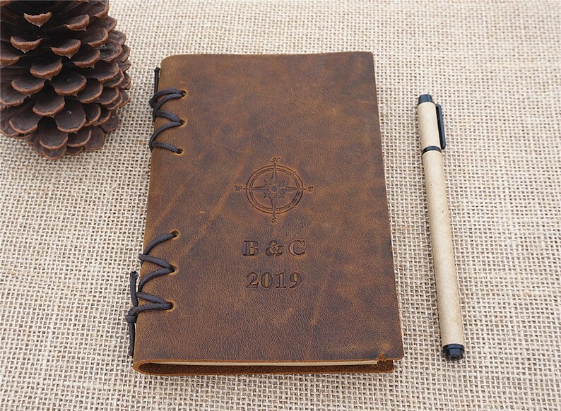 Leather Notebook Personalized Leather Notebook Leather Journal Etsy