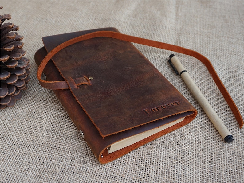 Personalized Leather Journal Custom Leather Journal Lined Etsy