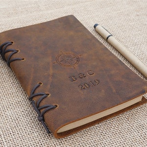Leather notebook personalized leather notebook leather journal leather bound journal refillable mens journal leather diary handmade diary