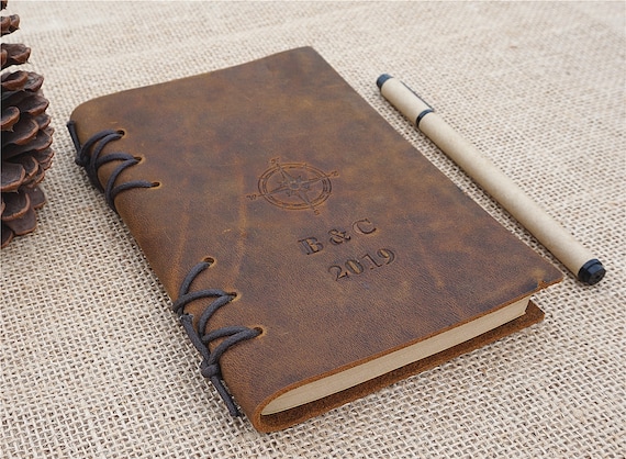Refillable 4 x 6 Handmade Leather Journal with Blank Cover JS-30 Refillable 4 x 6 Handmade Leather Journal with Blank Cover JS-30