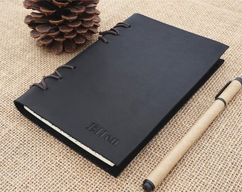 Handmade Unique Leather Journal Diary Close with Airplane Blank Craft Paper wedding gift