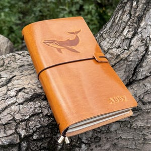 Premium Handcrafted Refillable Leather Journal Travelers Notebook Travel Diary with 3 Inserts, Personalized journal for man and woman
