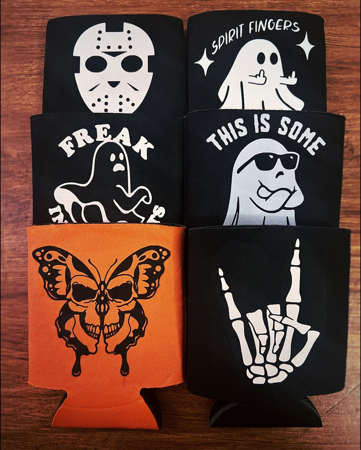 Halloween Can Coolers | Party Favors | Halloween Can Sleeves | Can Coolers | Halloween Can Cozie | Funny Halloween Gifts | Halloween Party