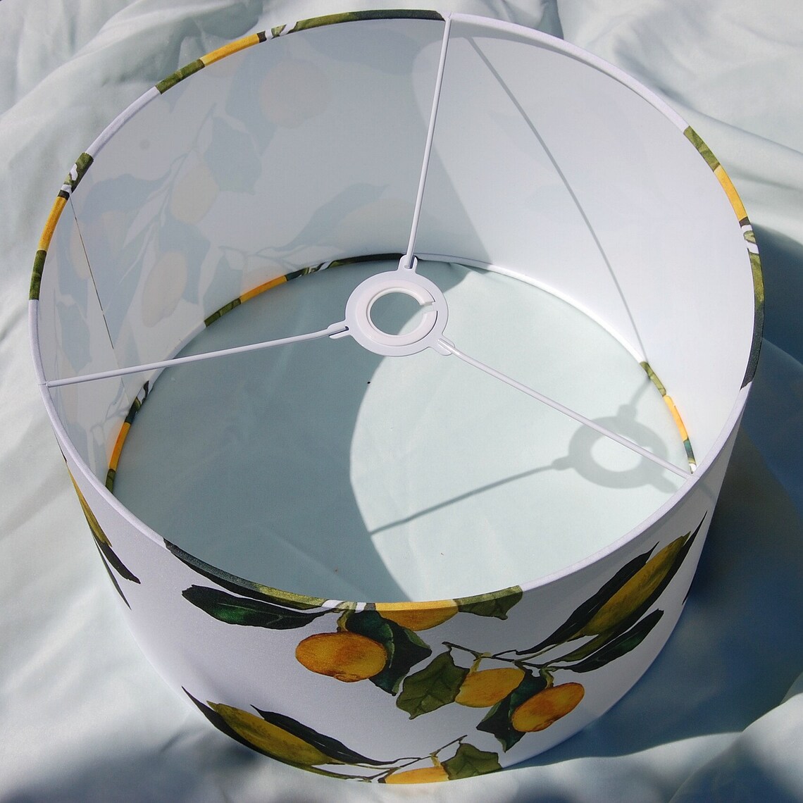 Patterned Lampshade Designer Lampshade Lemon Lampshade Etsy UK