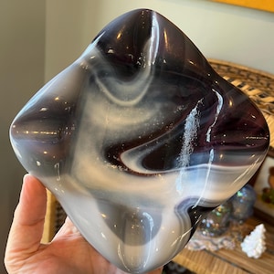 vintage Imperial Glass purple slag ashtray