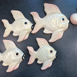 Miller Studio Inc 1960 6 piece set of chalkware fish