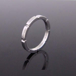 Cartier Maillon Panthere White Gold Band Bague de mariée de fiançailles