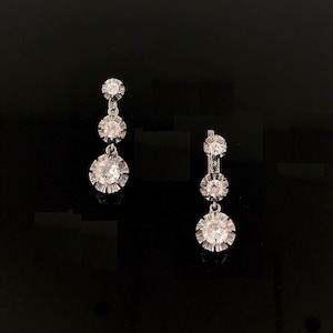 Antique Diamonds Dormeuses earrings, early 20th century
