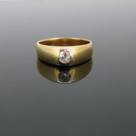 Old cut sale diamond gypsy ring