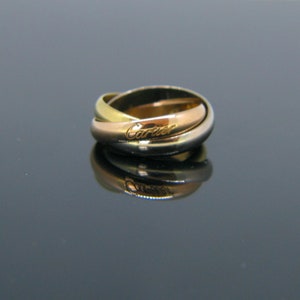 cartier three tone ring