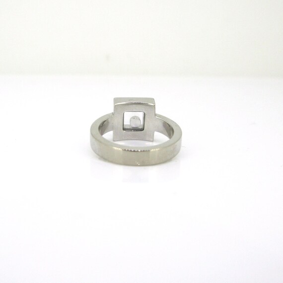 Chopard Happy Diamond Square Ring, 18kt white Gol… - image 5