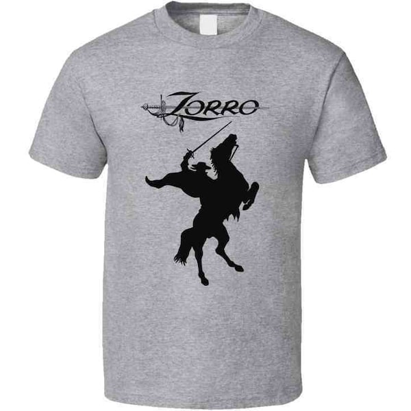 El Zorro Legend Vintage Classic Rare Throwback Old School Tv Movie T Shirt