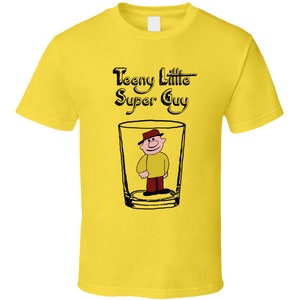 Sesame Street Animated Short Clip Teeny Little Super Guy 80's Throwback T Shirt