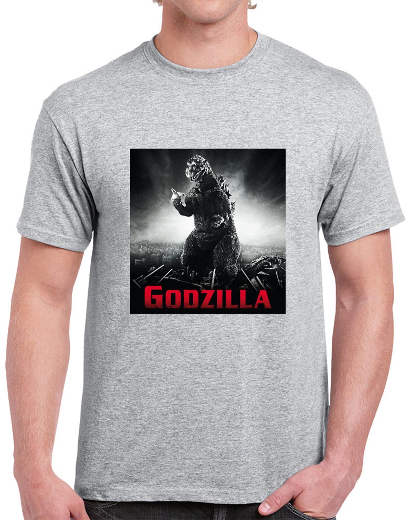 Vintage Classic Movie Godzilla Shirt Old School Throwback Rare T Shirt